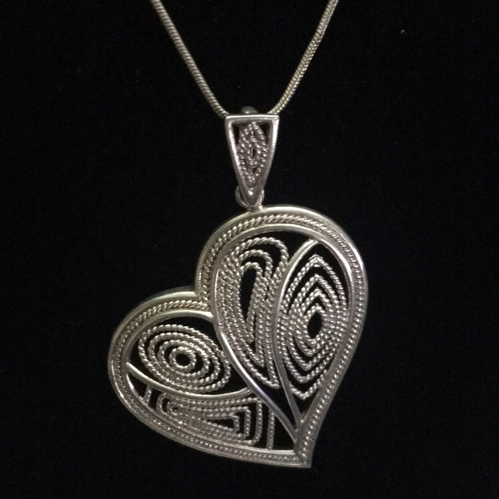 925 Solid Silver Necklace - image 1